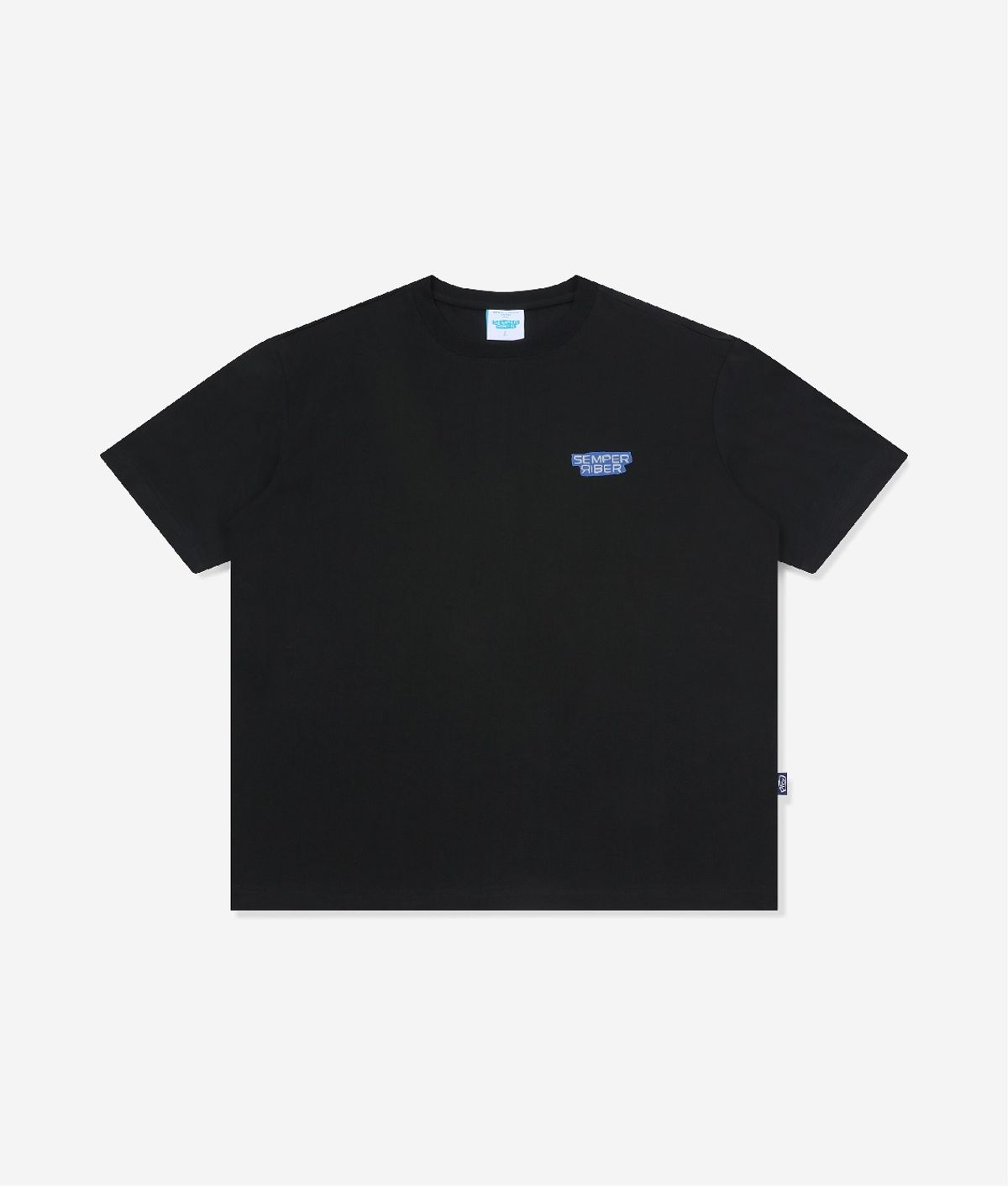 셈퍼리버(SEMPERRIBER) SPRB SIGNATURE LOGO TEE (BLACK)