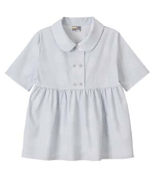 YB x Oliwa Big Button Dot Blouse