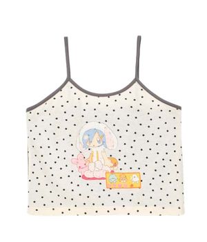 YB x Oliwa Star Graphic Shirred Back Cami_cream