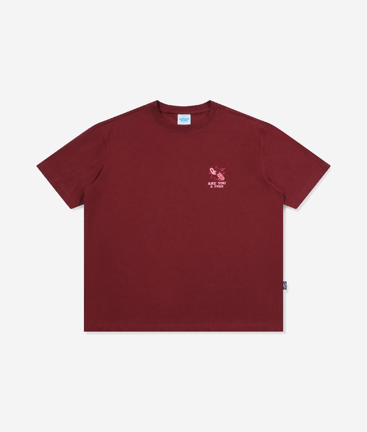 셈퍼리버(SEMPERRIBER) CHOOSE FREEDOM TEE (BURGUNDY)