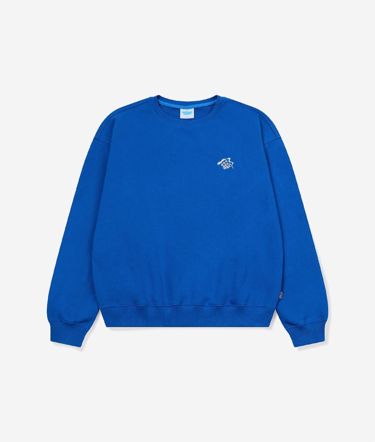 셈퍼리버(SEMPERRIBER) SPRB WAVE LOGO SWEATSHIRTS (BLUE)