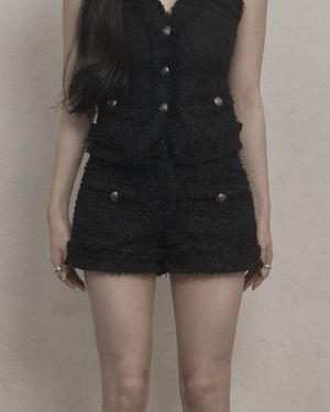 Antique Tweed Shorts (black)
