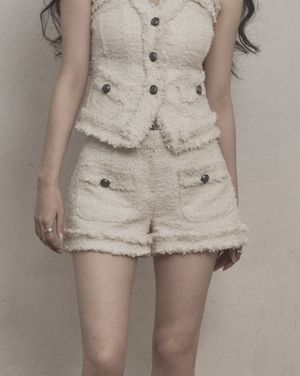 Antique Tweed Shorts (ivory)