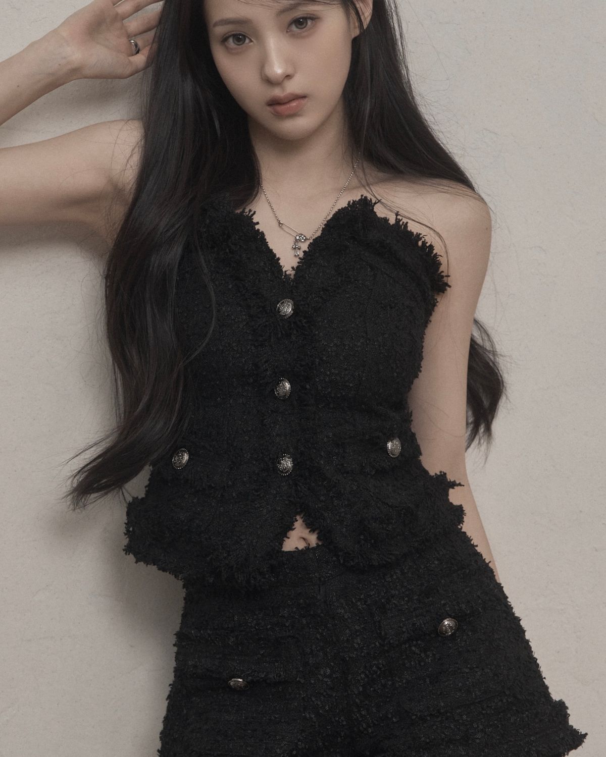 카키포인트(KHAKIPOINT) Antique Tweed Top (black)