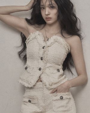 Antique Tweed Top (ivory)