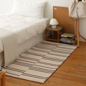 로이스 라인 스트라이프 극세사 미니러그 카페트 러그