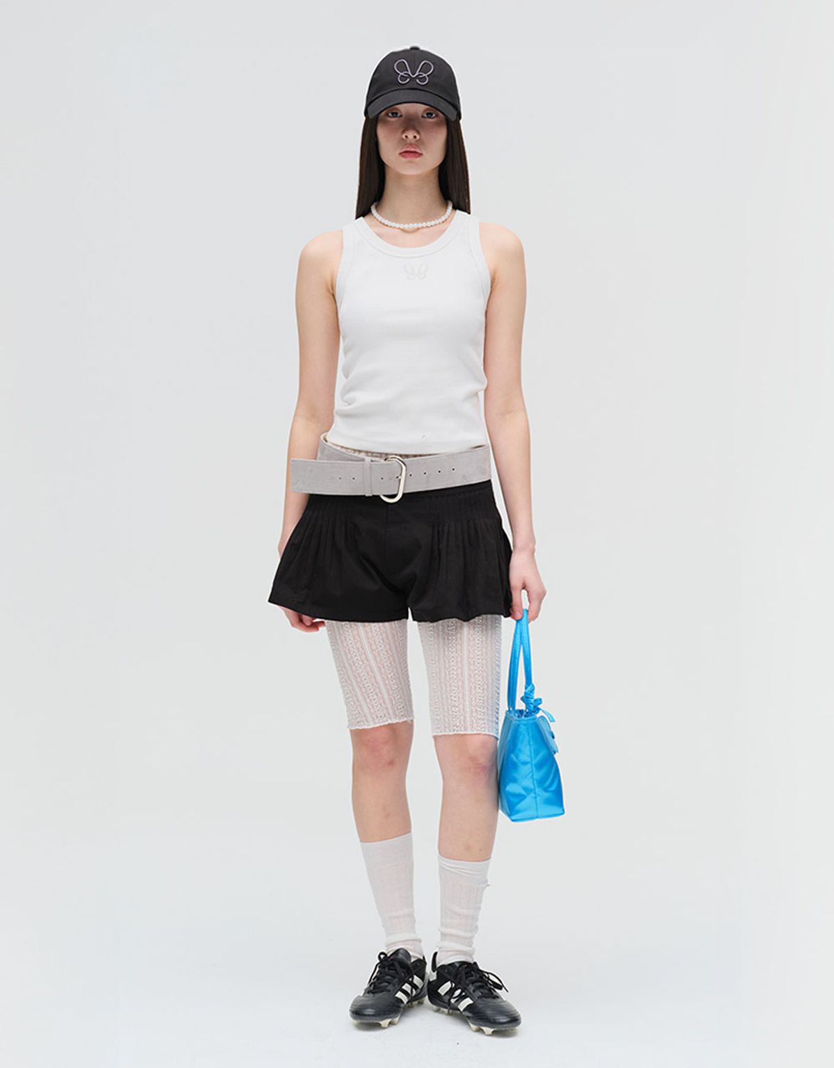 엠엠더블유(MMW) [MMW] SATIN SHOULDER BAG (BLUE)