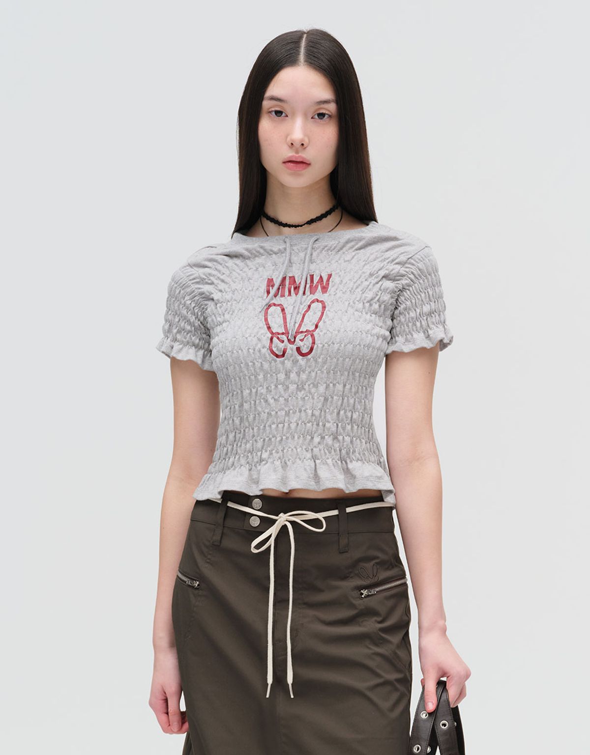 엠엠더블유(MMW) [MMW] SMOCKING HF-T (EVERY GREY)