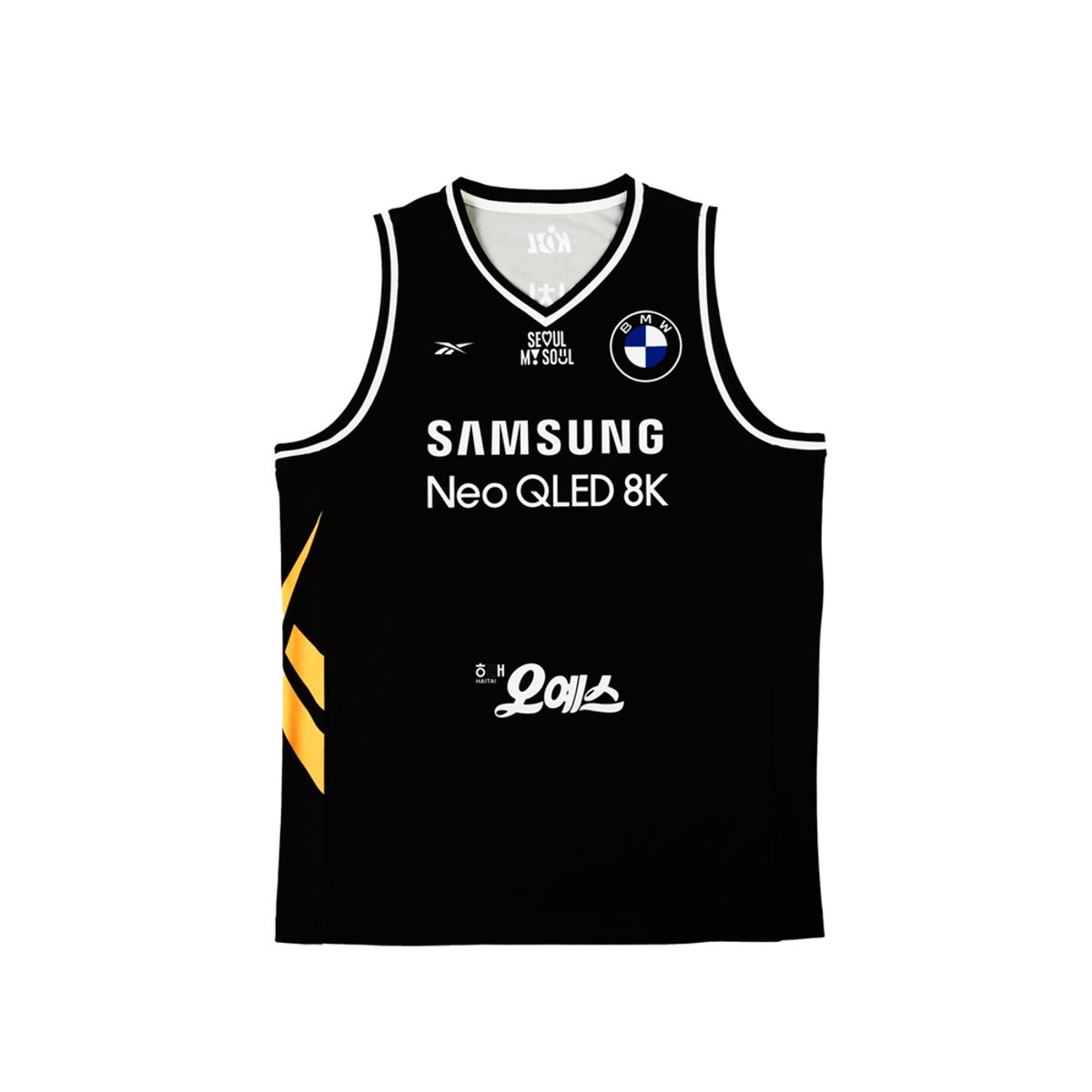 삼성썬더스(SAMSUNGTHUNDERS) 2024-25 프리미엄 블랙 유니폼 상의(마킹불가)