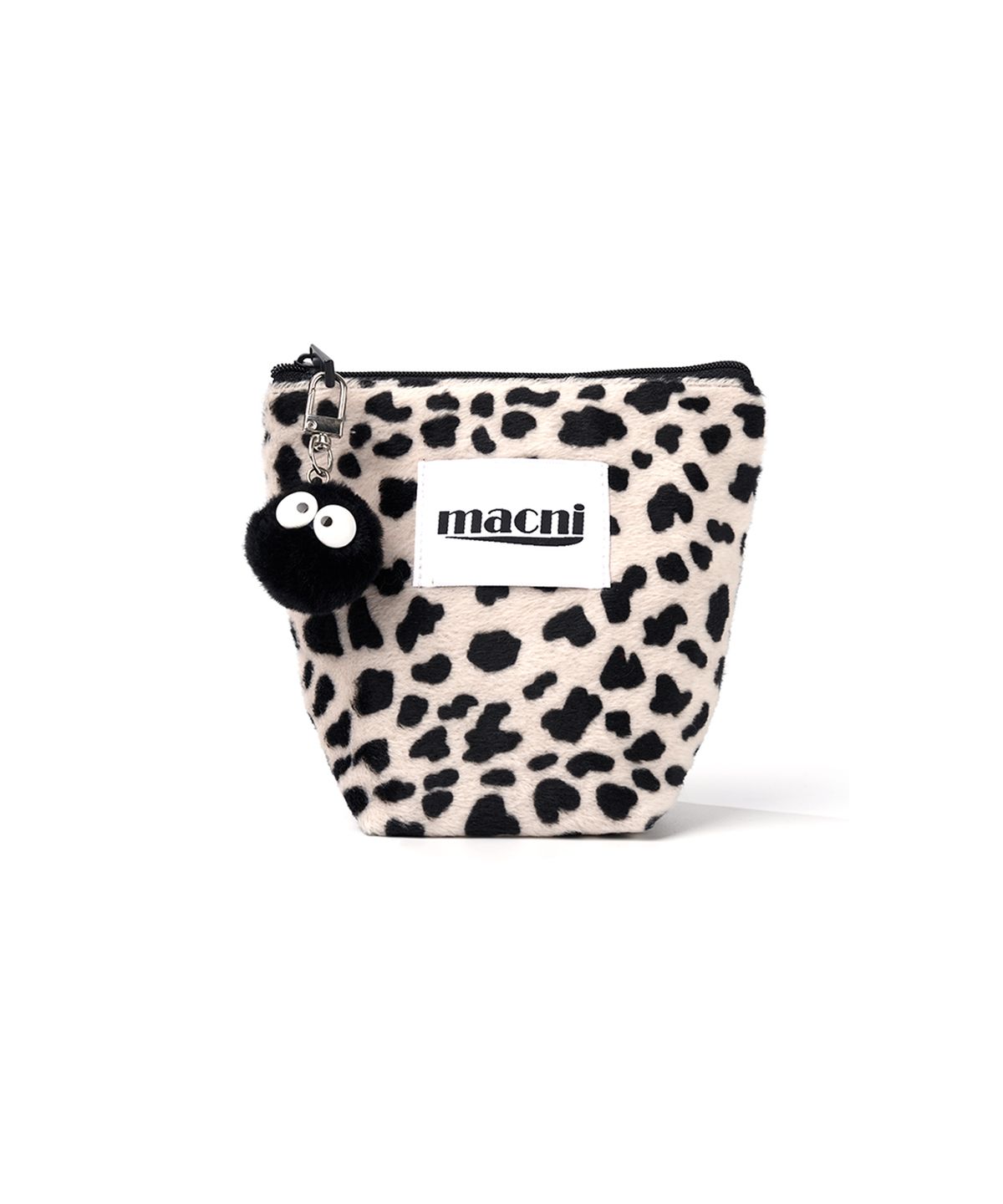 마크니(MACNI) LEOPARD STANDY POUCH BEIGE