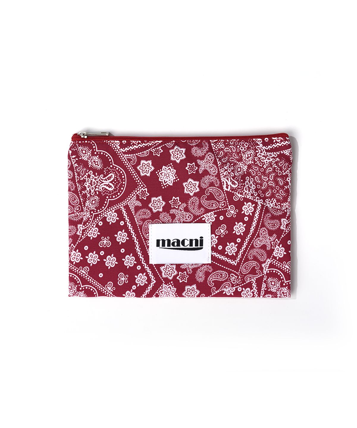 마크니(MACNI) PAISLEY SLIM POUCH WINE