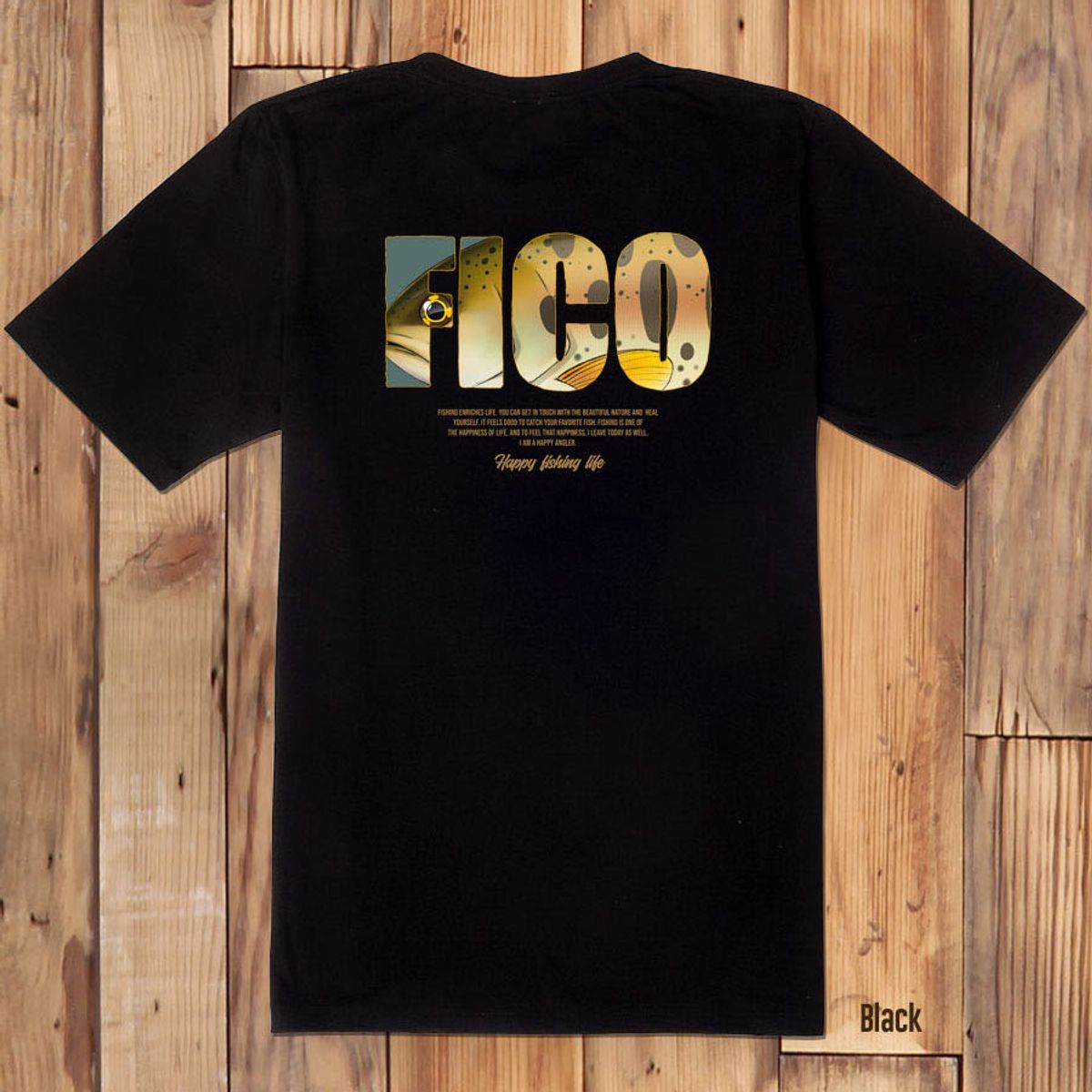 돌돌(DOLDOL) FICO_tshirts-274 피코앵글러 낚시 브랜드 산천어 디자인 티셔츠 반팔티