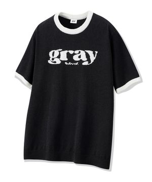 아라스 링거 니트 반팔 GKBST33 (BLACK)