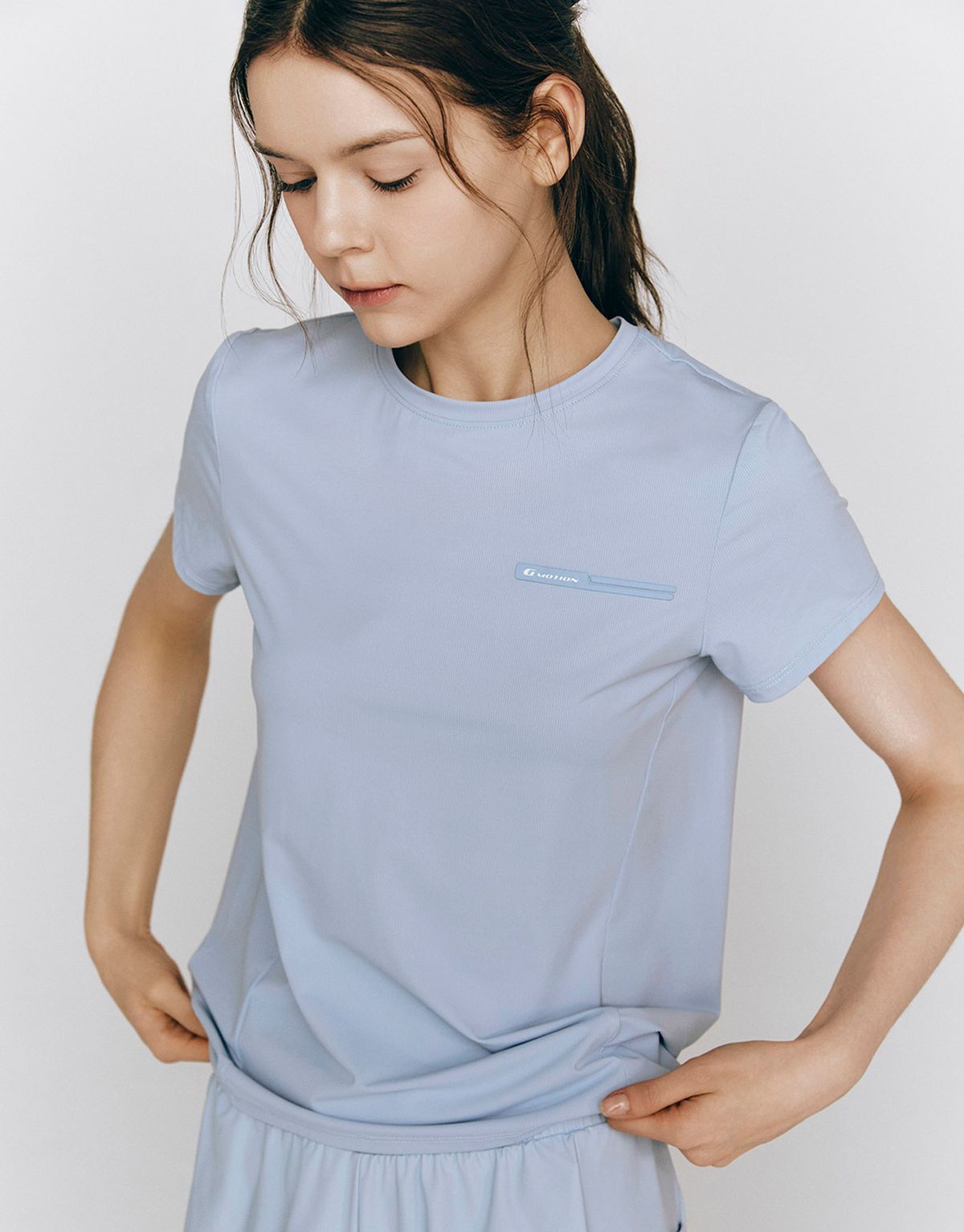 지오다노(GIORDANO) [쿨 기능성] 나일론 스판 쿨터치 메쉬 반팔티 325250 [2color]