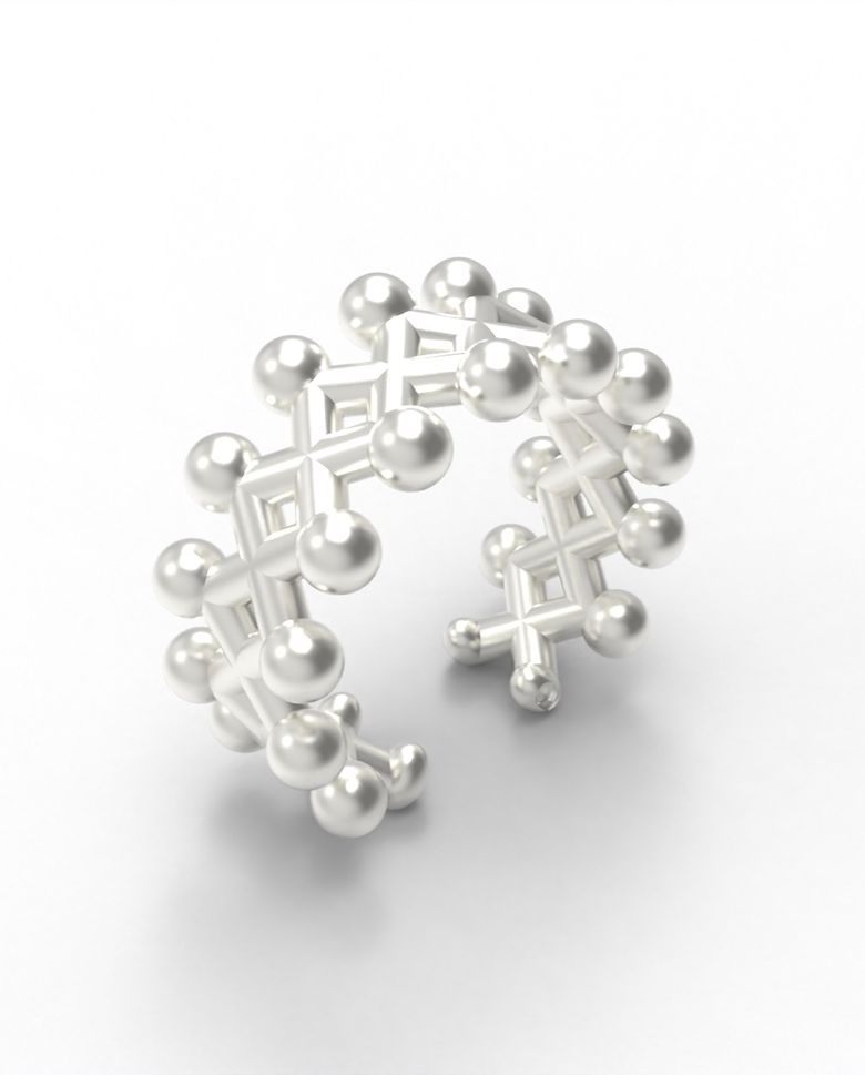RAY  CROWN EARCUFF [STERLING SILVER]  이어커프 925실버 귀걸이