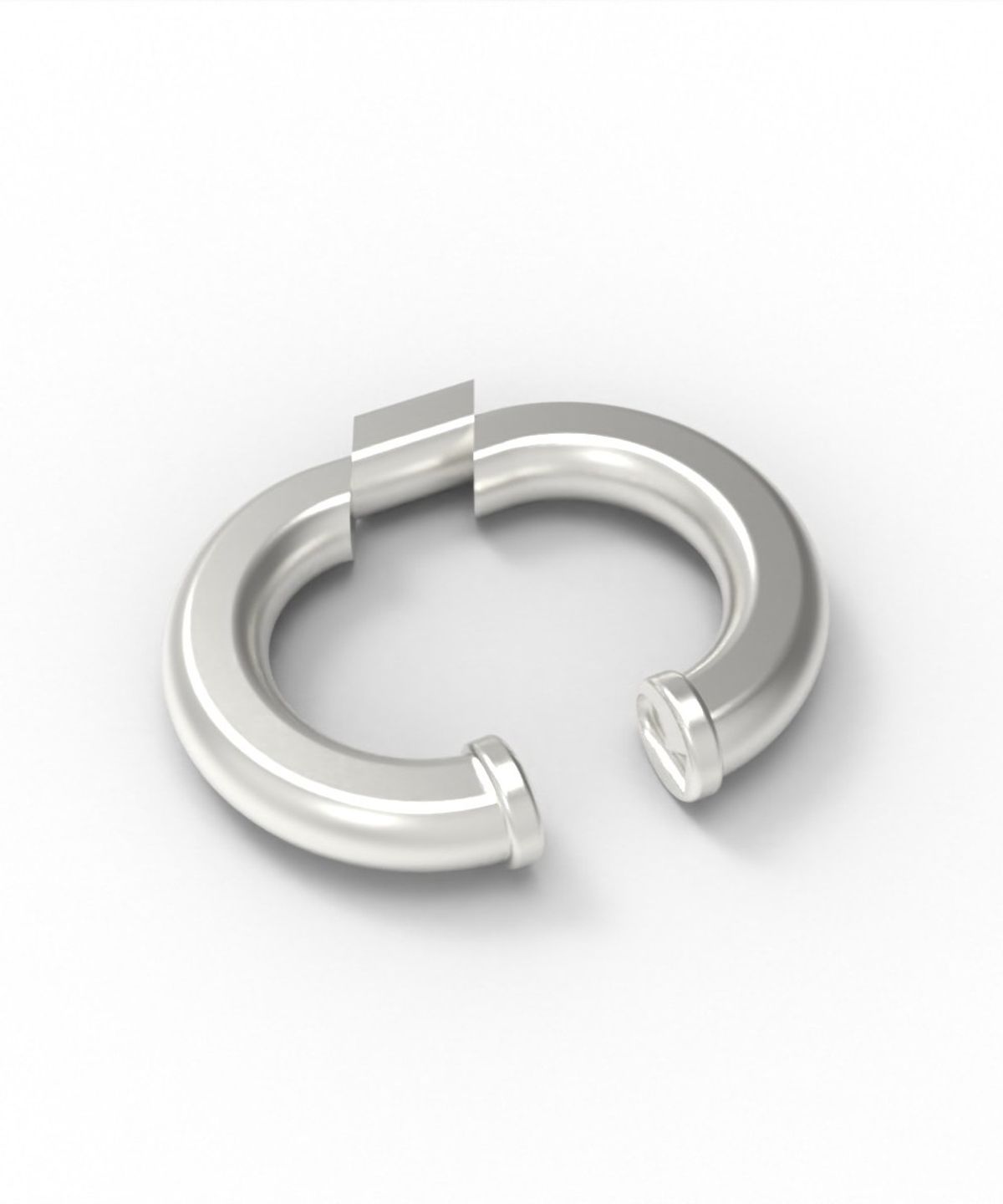 르네오브제(RENEOBJET) VEL  OBLIQUE EARCUFF  [925 STERLING SILVER]  이어커프 귀걸이