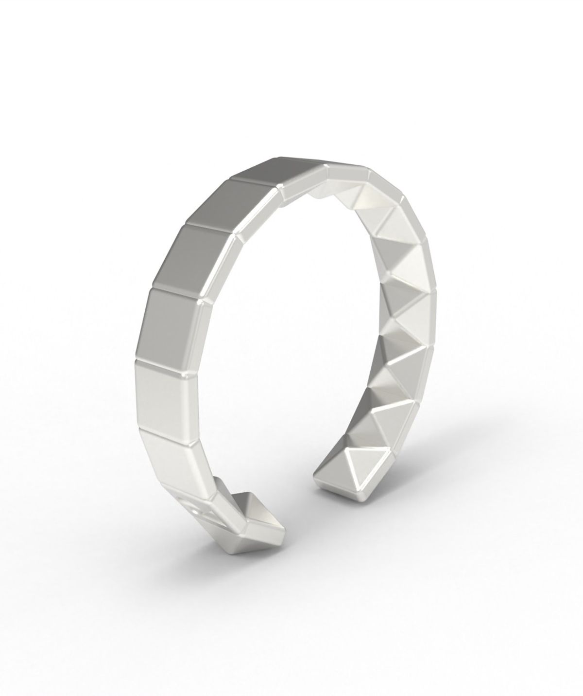 르네오브제(RENEOBJET) MOD  INVERTED PYRAMIDS  EARCUFF  [925 STERLING SILVER]  이어커프 귀걸이