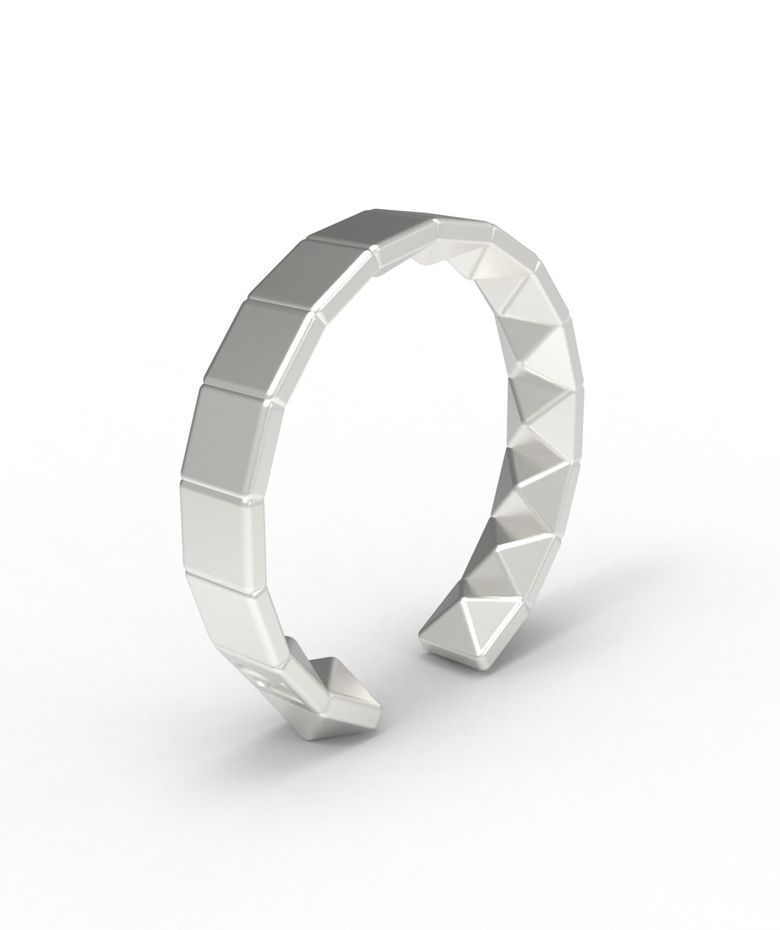 MOD  INVERTED PYRAMIDS  EARCUFF  [925 STERLING SILVER]  이어커프 귀걸이