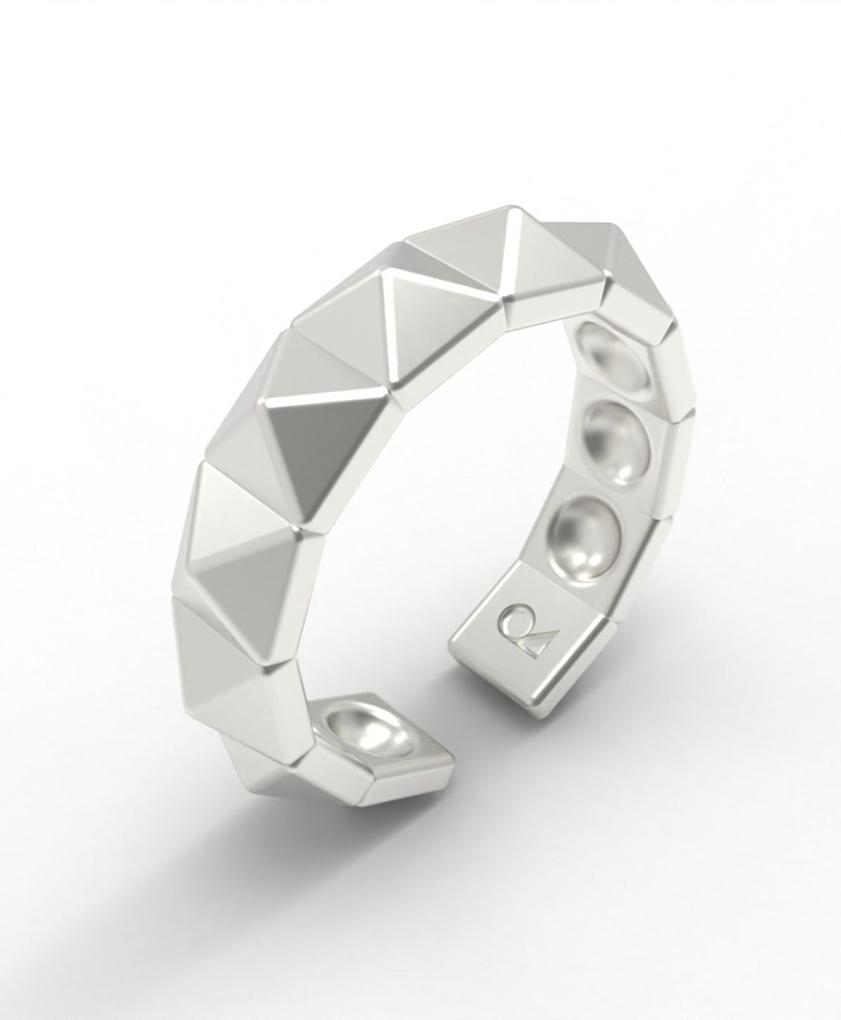 르네오브제(RENEOBJET) MOD  OPEN RING  [925 STERLING SILVER] 피라미드 오픈링 반지