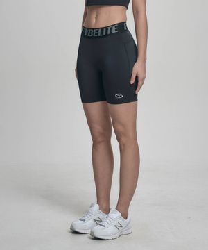 우먼스 엘리트 자가드 3.5부 레깅스 - Black