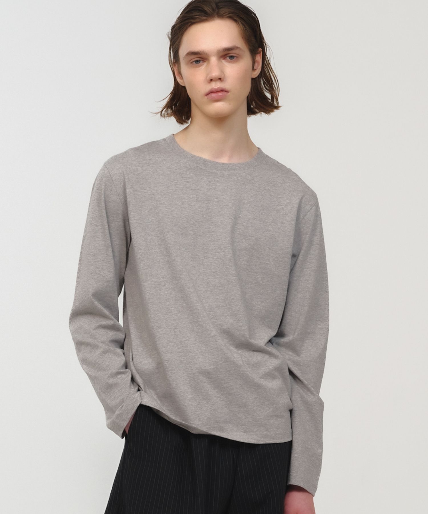MUSINSA | MOONSUN MJ UNISEX, Oversized Long Sleeve T-Shirt
