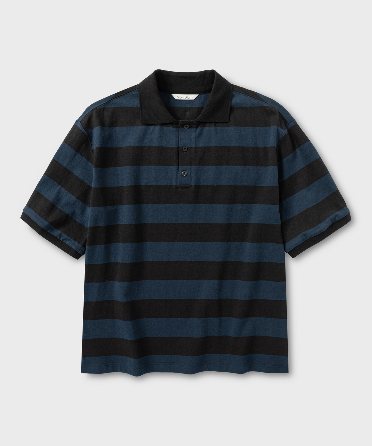 넌블랭크(NONBLANK) HS 칼라 티셔츠_NAVY