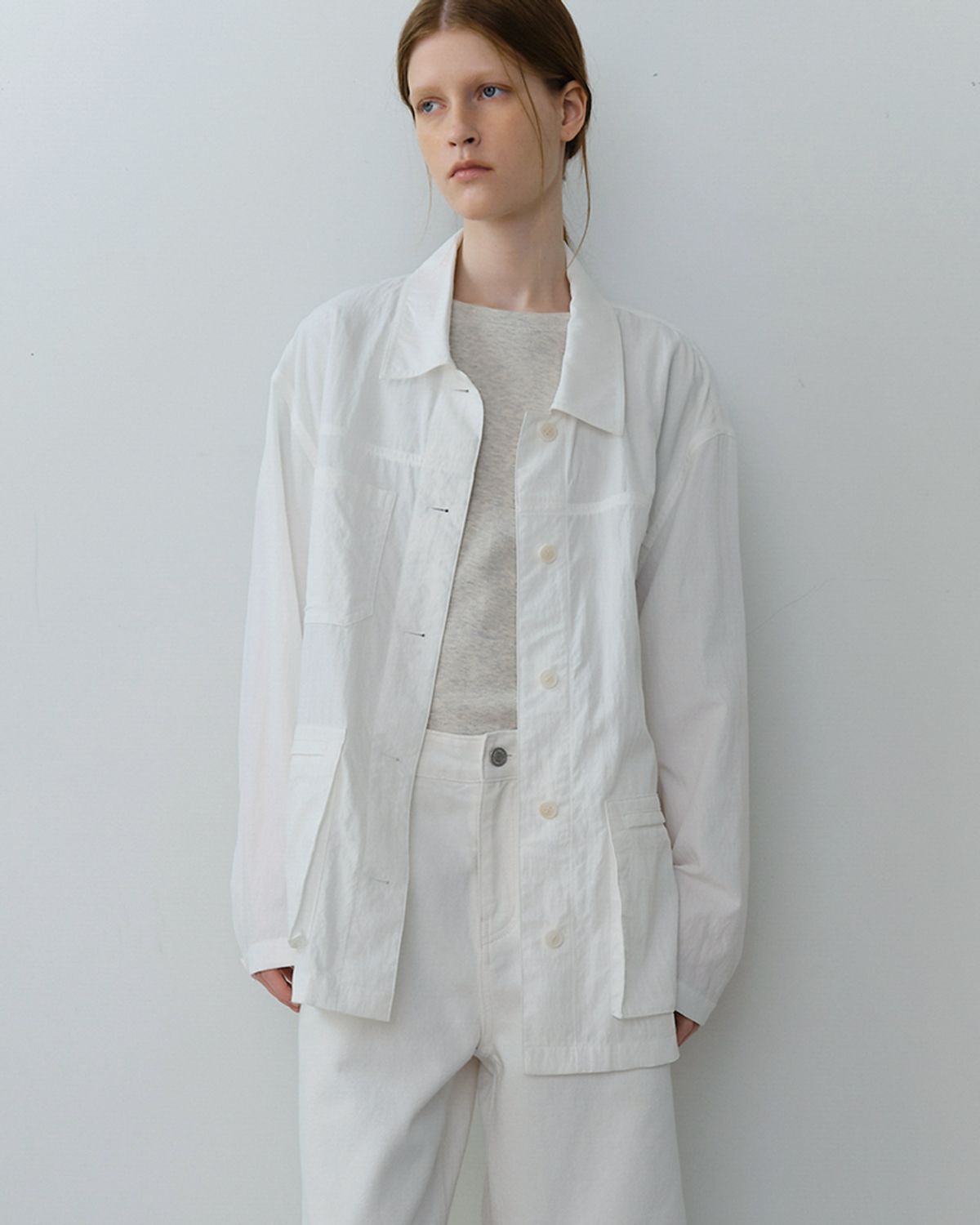블루브릭(BLUEBRICK) Summer work jacket (ivory)
