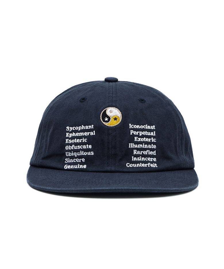 Yin Yang Washed Cap Dark Navy
