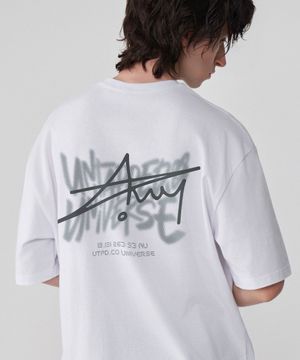 유니버스 셀 시그니처 오버핏 반팔 티셔츠 4 COLOR