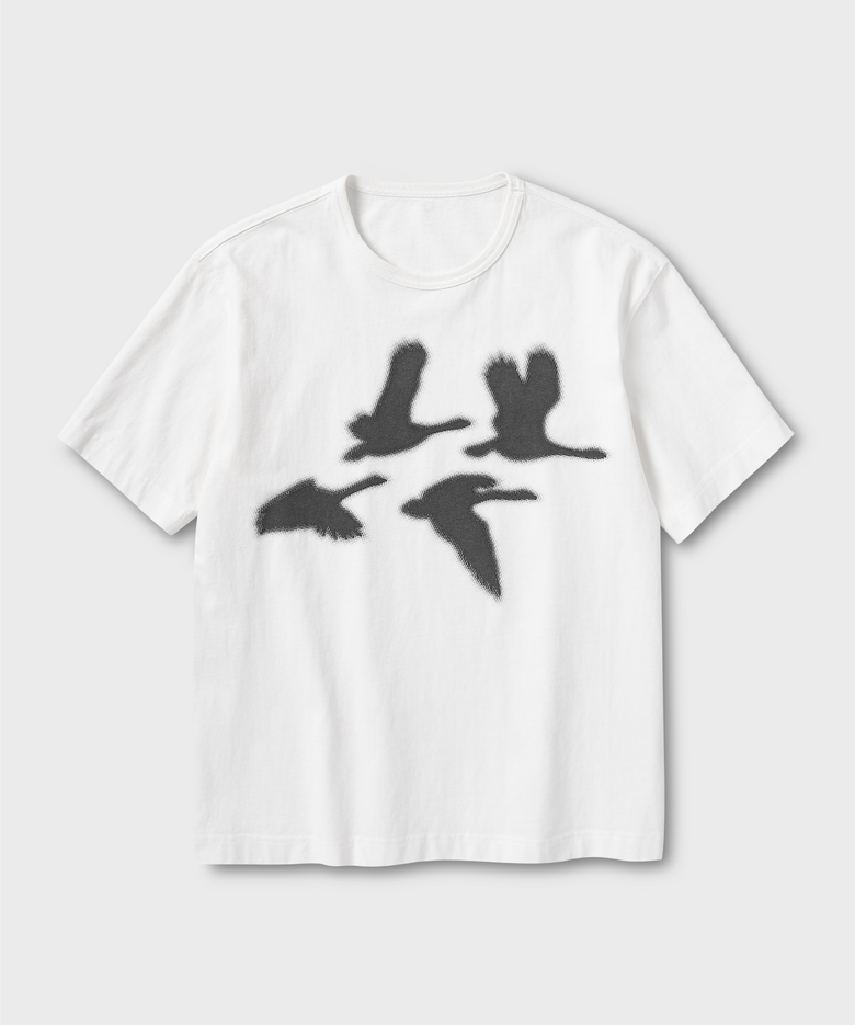 PAUSE BIRD HS 티셔츠_WHITE