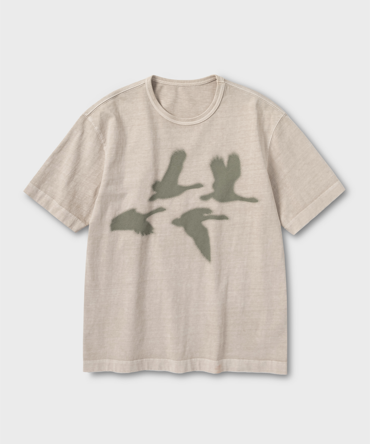 넌블랭크(NONBLANK) PAUSE BIRD HS 티셔츠_BEIGE
