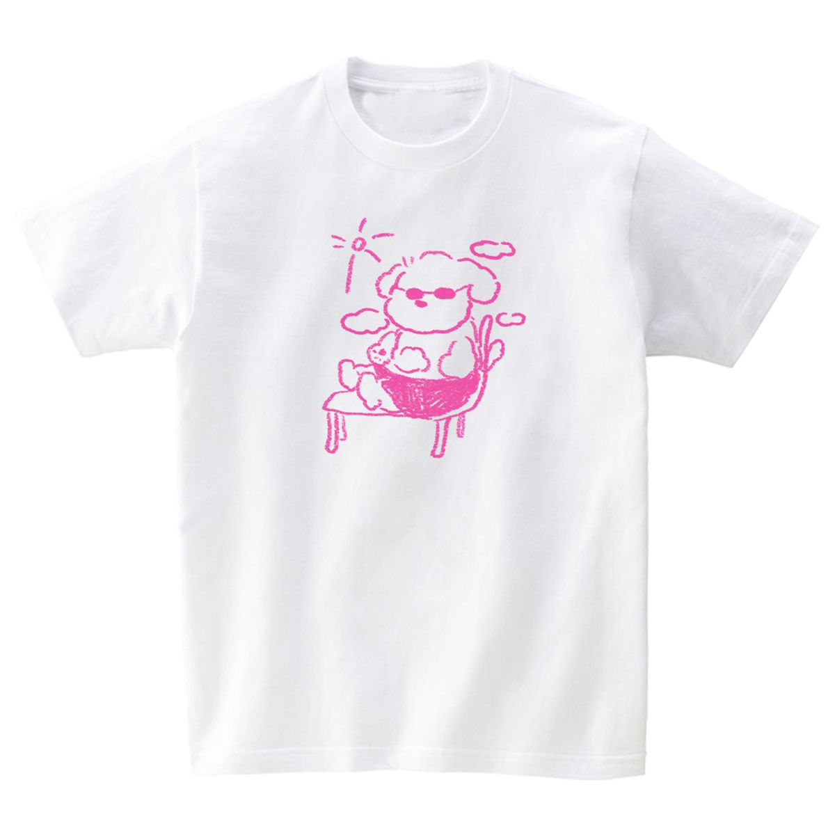 어썸어스(AWESOMEUS) Chilling puppy T-SHIRTS_4COLOR