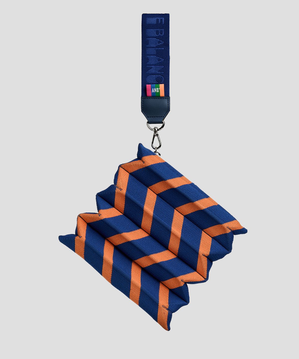 앤드 골프(AND GOLF) Handy Pleats Pouch Zigzag Blue