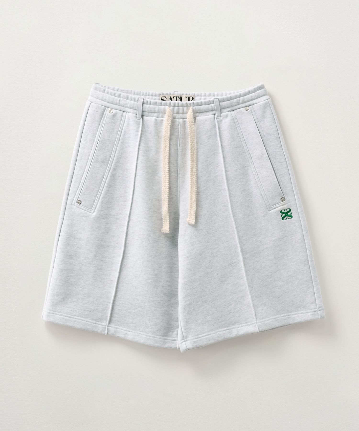 ★関税/送料込★Satur★Teo Cotton Bermuda Pants MUSINSA | SATUR Theo Cotton Bermuda Pants Melange White
