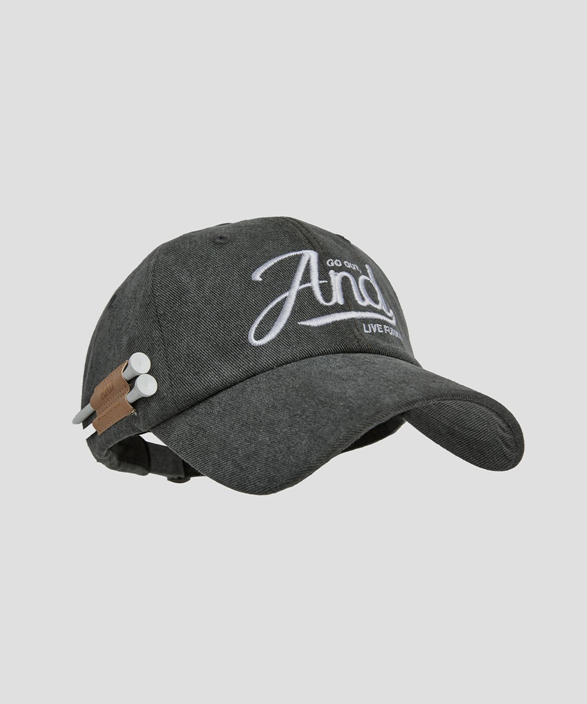 앤드 골프(AND GOLF) Pigment Ball Cap Dark Gray