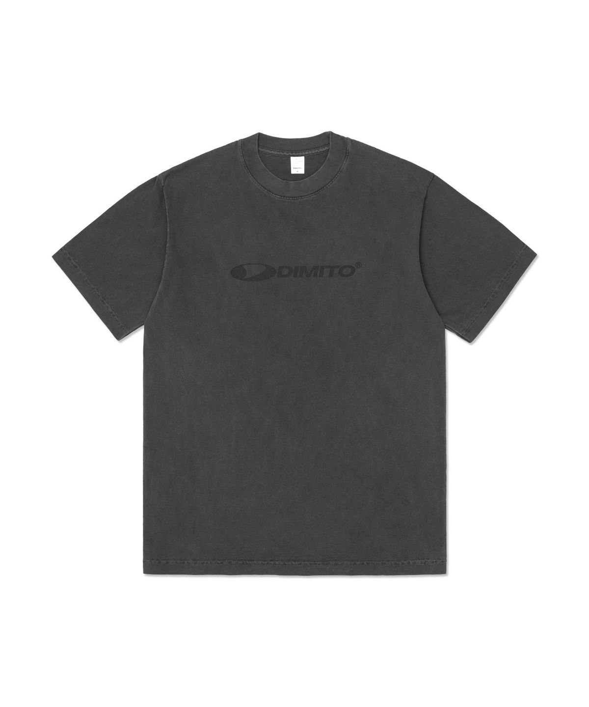 디미토(DIMITO) CIRCLE LOGO SSV GD 6.5OZ TEE VINTAGE BLACK