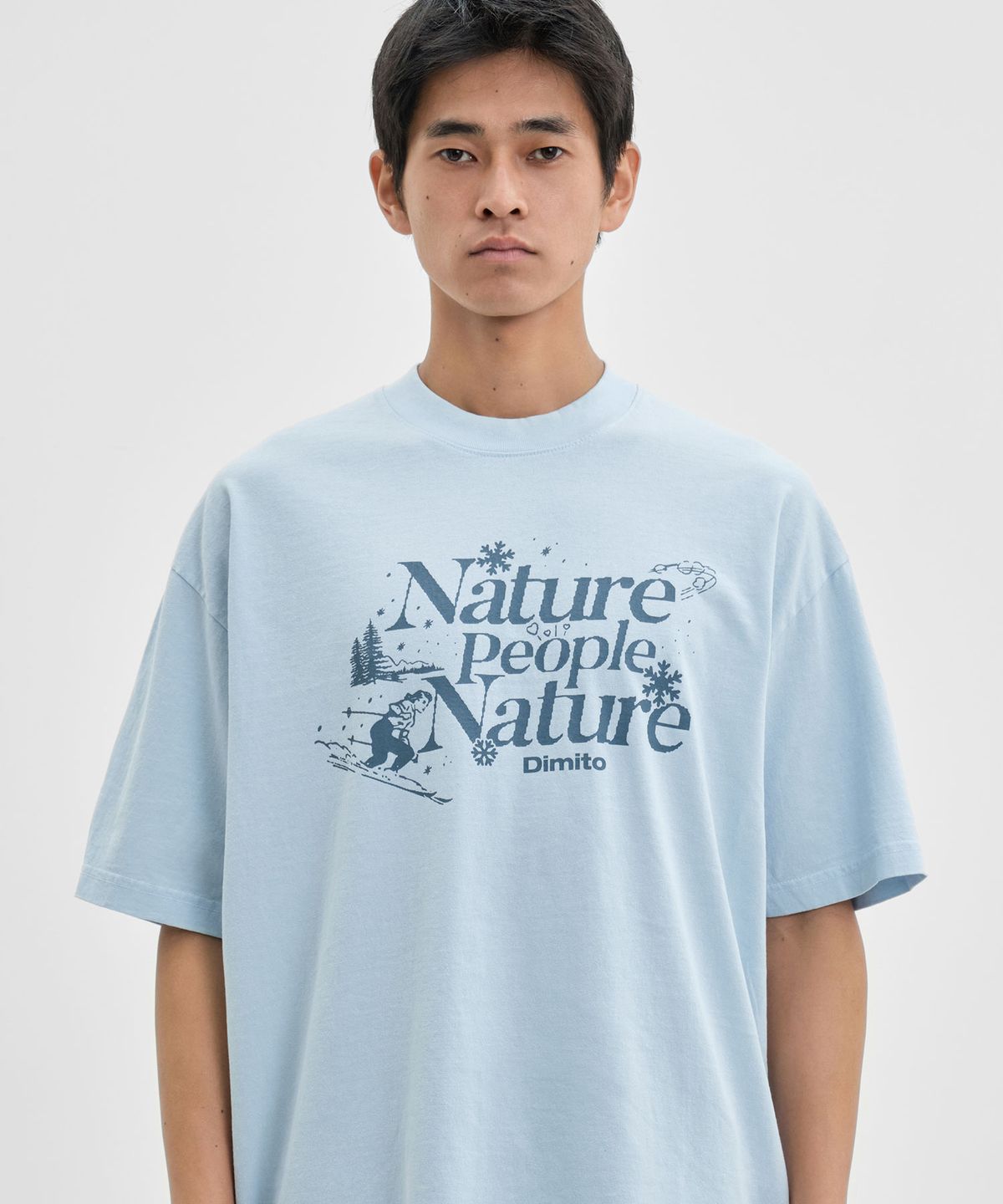 디미토(DIMITO) NPN SSV GD 6.5OZ TEE LIGHT BLUE