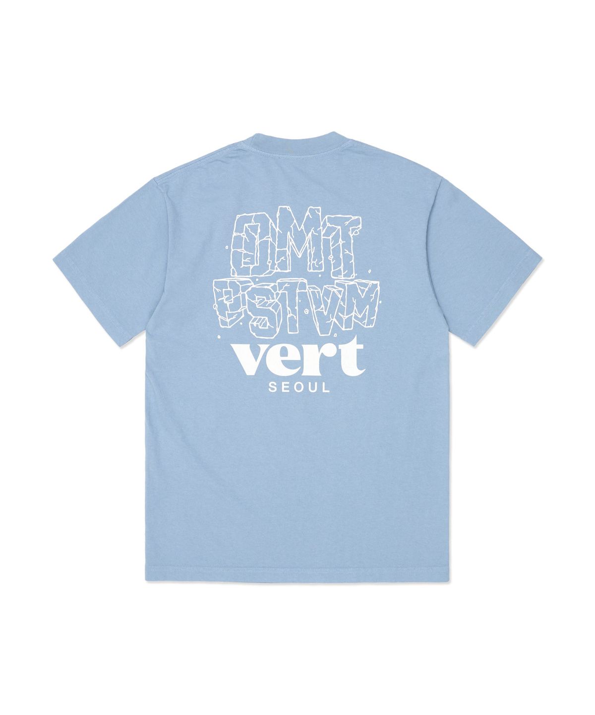 디미토(DIMITO) DMT VERT SEOUL SSV GD 6.5OZ TEE CLEAR BLUE