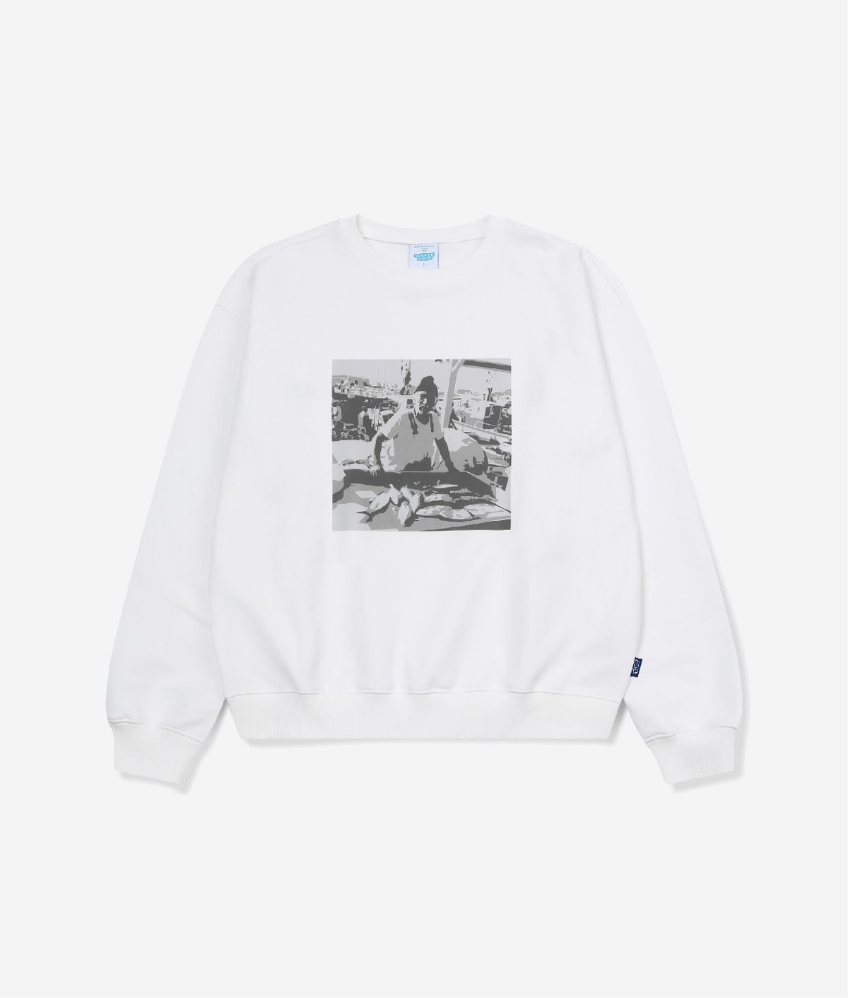 셈퍼리버(SEMPERRIBER) FISHERMAN SWEATSHIRTS (WHITE)