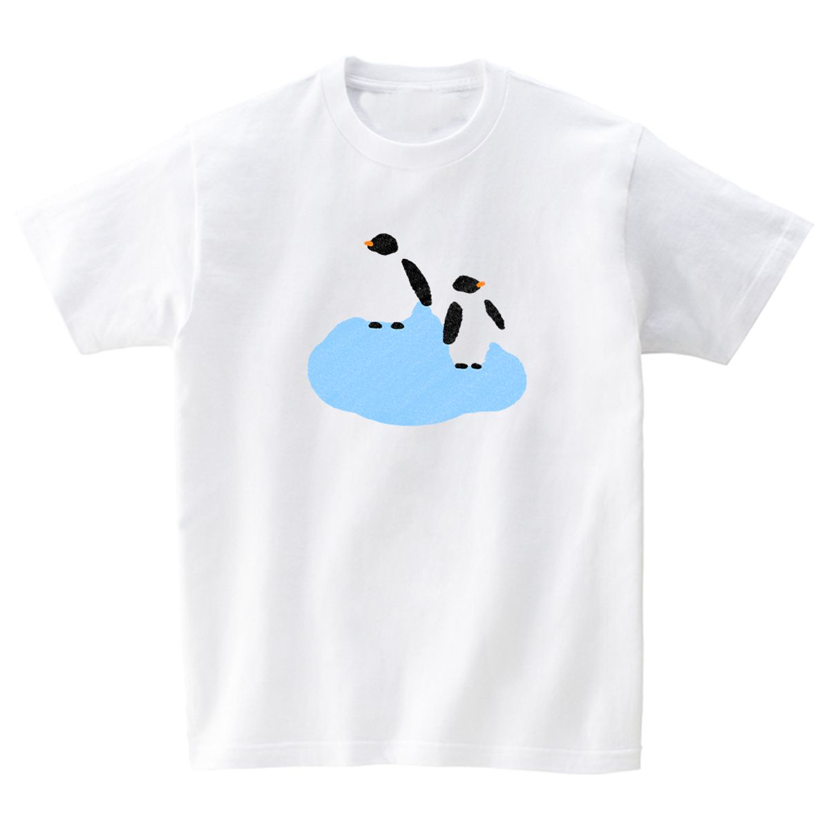 어썸어스(AWESOMEUS) Two penguins T-SHIRTS_4COLOR