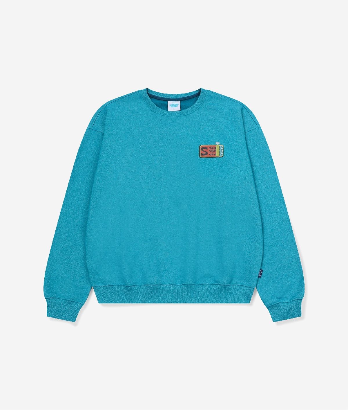 셈퍼리버(SEMPERRIBER) CANNED SARDINE SWEATSHIRTS (TURQUOISE)