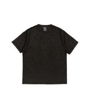 BECANVAS 32S 2-PLY PIGMENT DYED SHORTSLEEVE (BLACK)