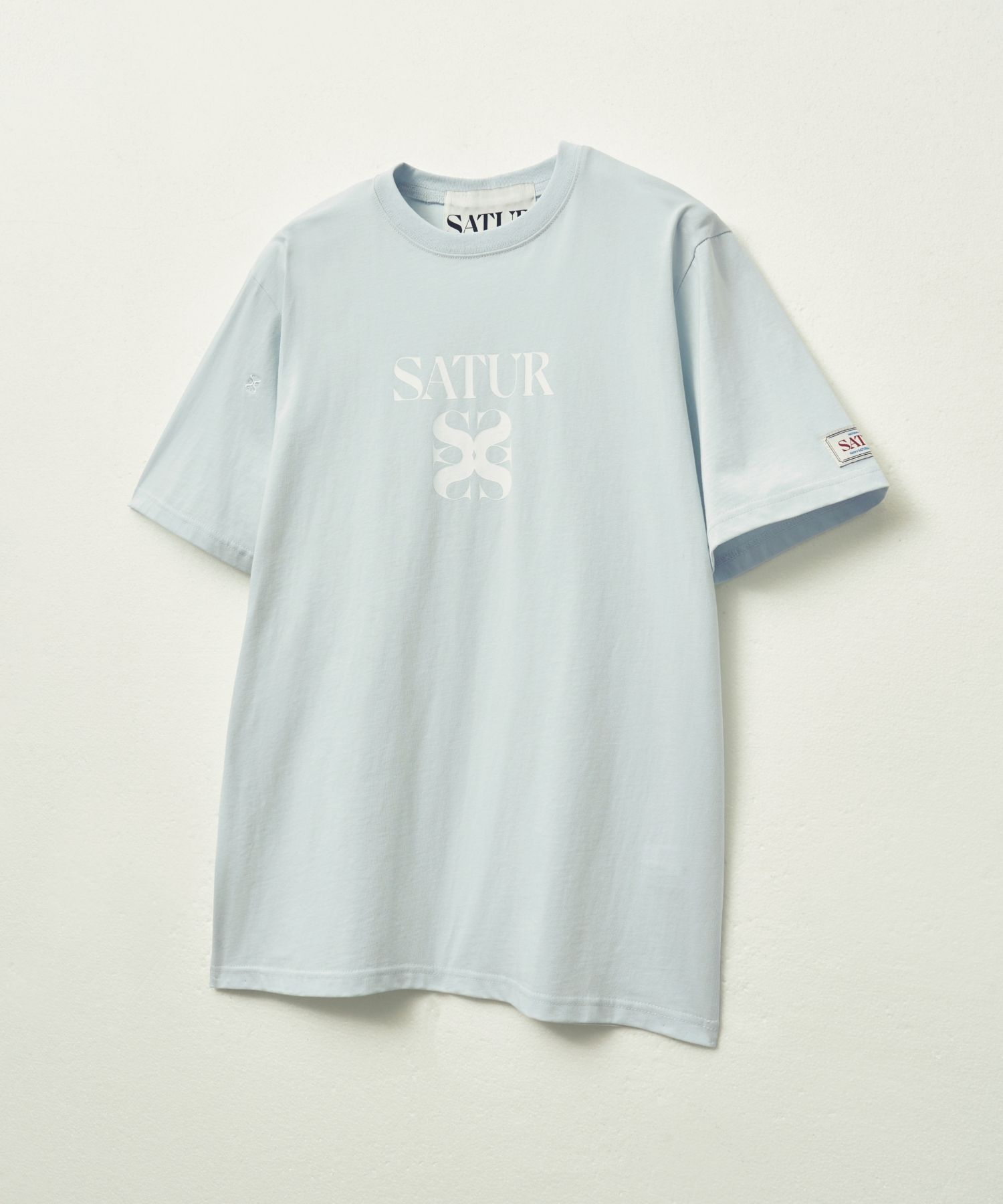 Tシャツ・カットソー SATUR Classic Logo Short Sleeve T-Shirt Ice Blue SA252MTS05I MUSINSA | SATUR Classic Logo Short Sleeve T-Shirt Ice Blue