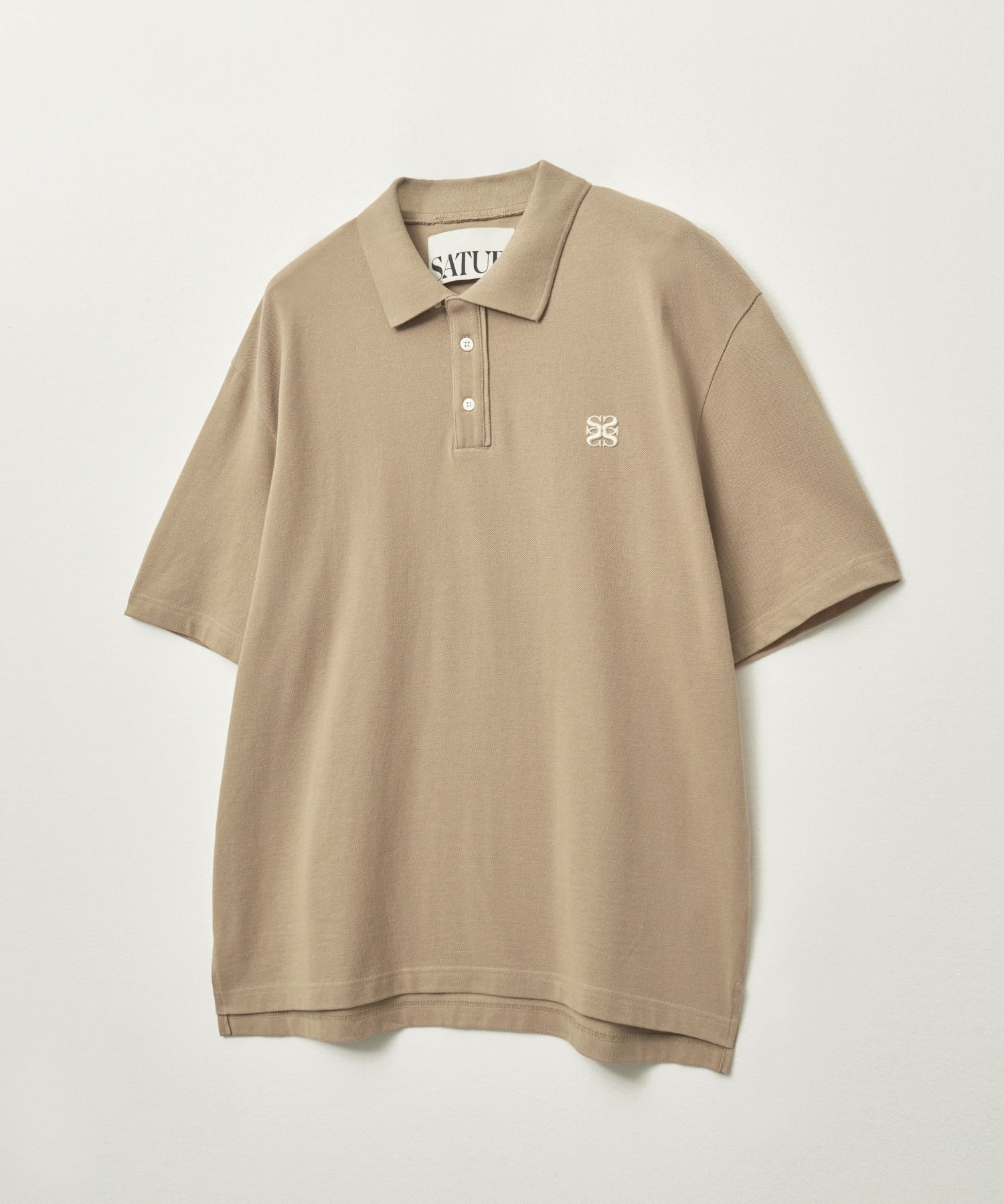ポロシャツ SATUR Basic Pique Polo Short Sleeve T-Shirt Beige SA252MTS13 MUSINSA | SATUR Basic Pique Polo Short Sleeve T-Shirt Beige