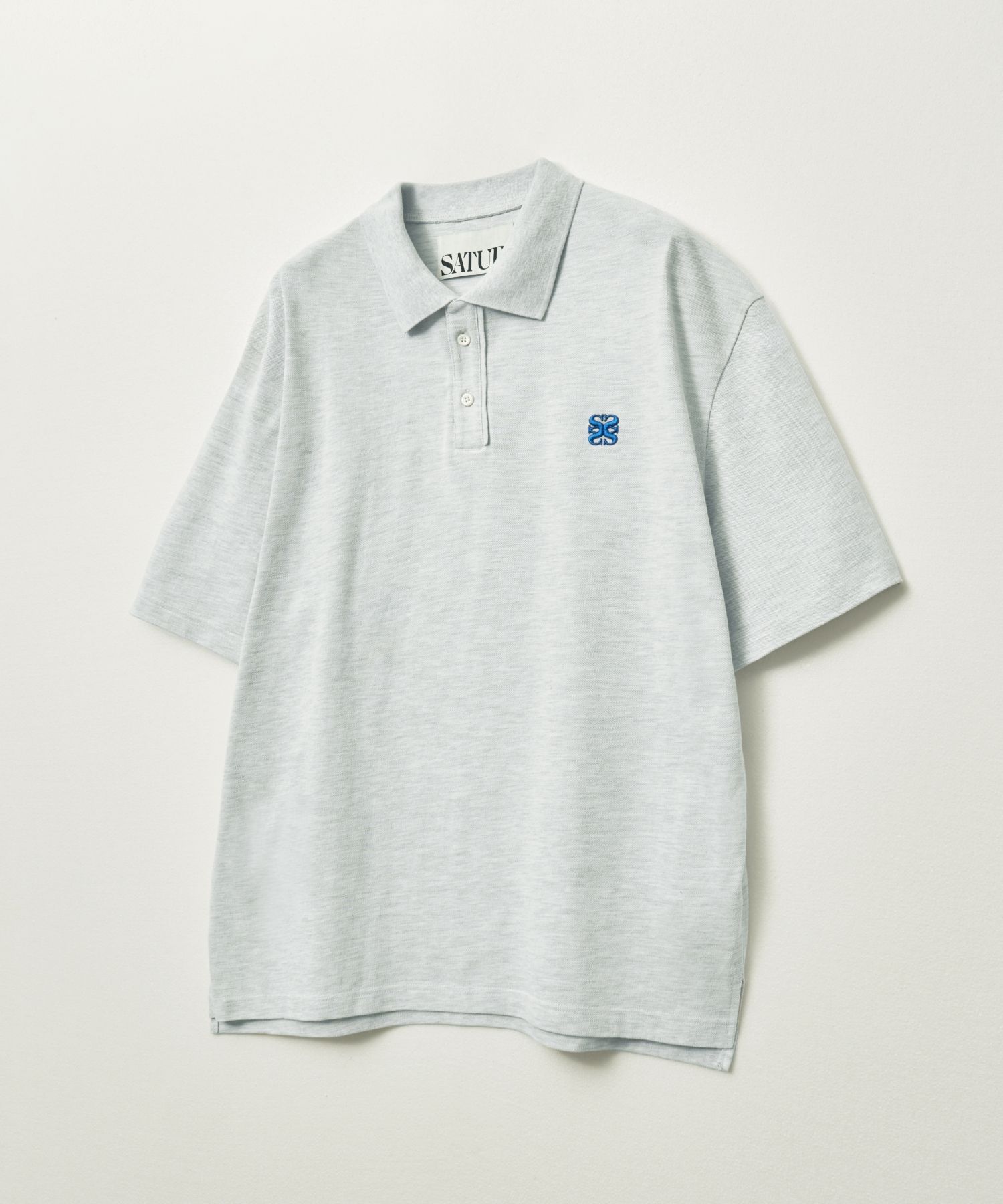 ポロシャツ SATUR Basic Pique Polo Short Sleeve T-Shirt Melange White SA MUSINSA | SATUR Basic Pique Polo Short Sleeve T-Shirt