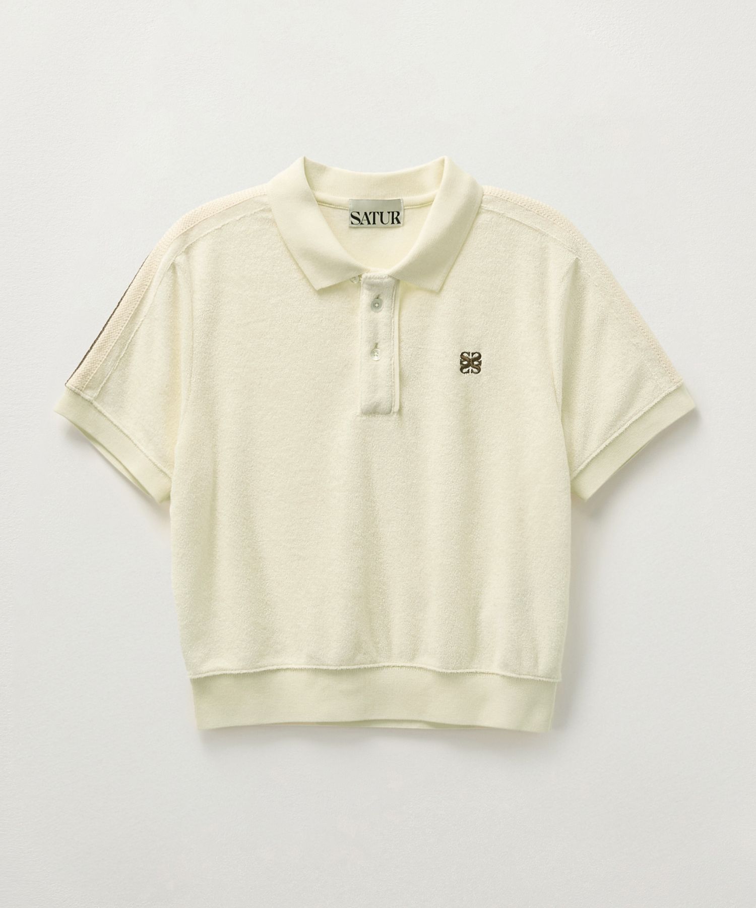 ◆SATUR Lawton Terry Pique Polo T-Shirt/3色◆ MUSINSA | SATUR (W) Lawton Terry Pique Polo Short Sleeve T