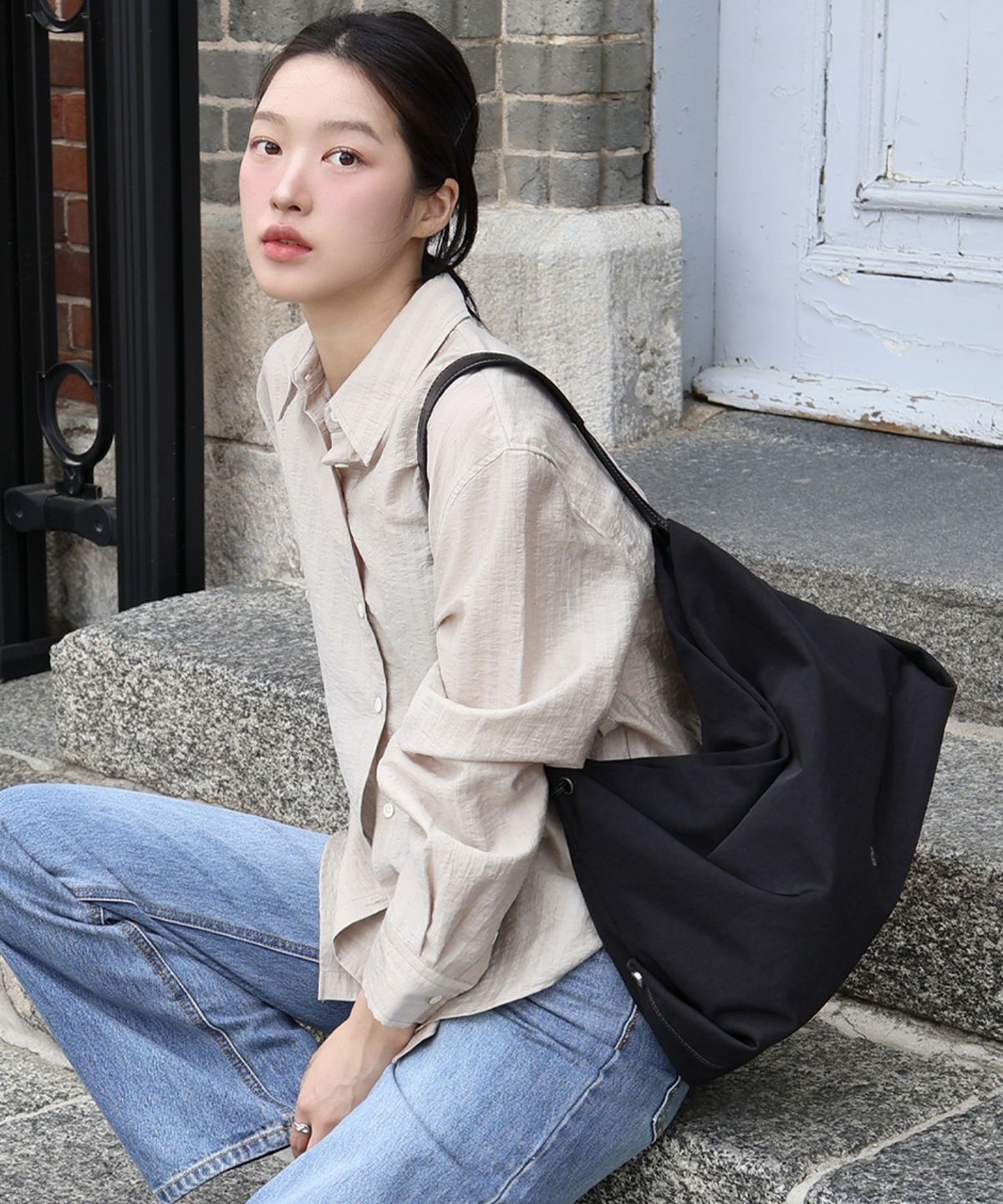 시야쥬(SIYAZU) SIAC3071 Lotus Bag_Black