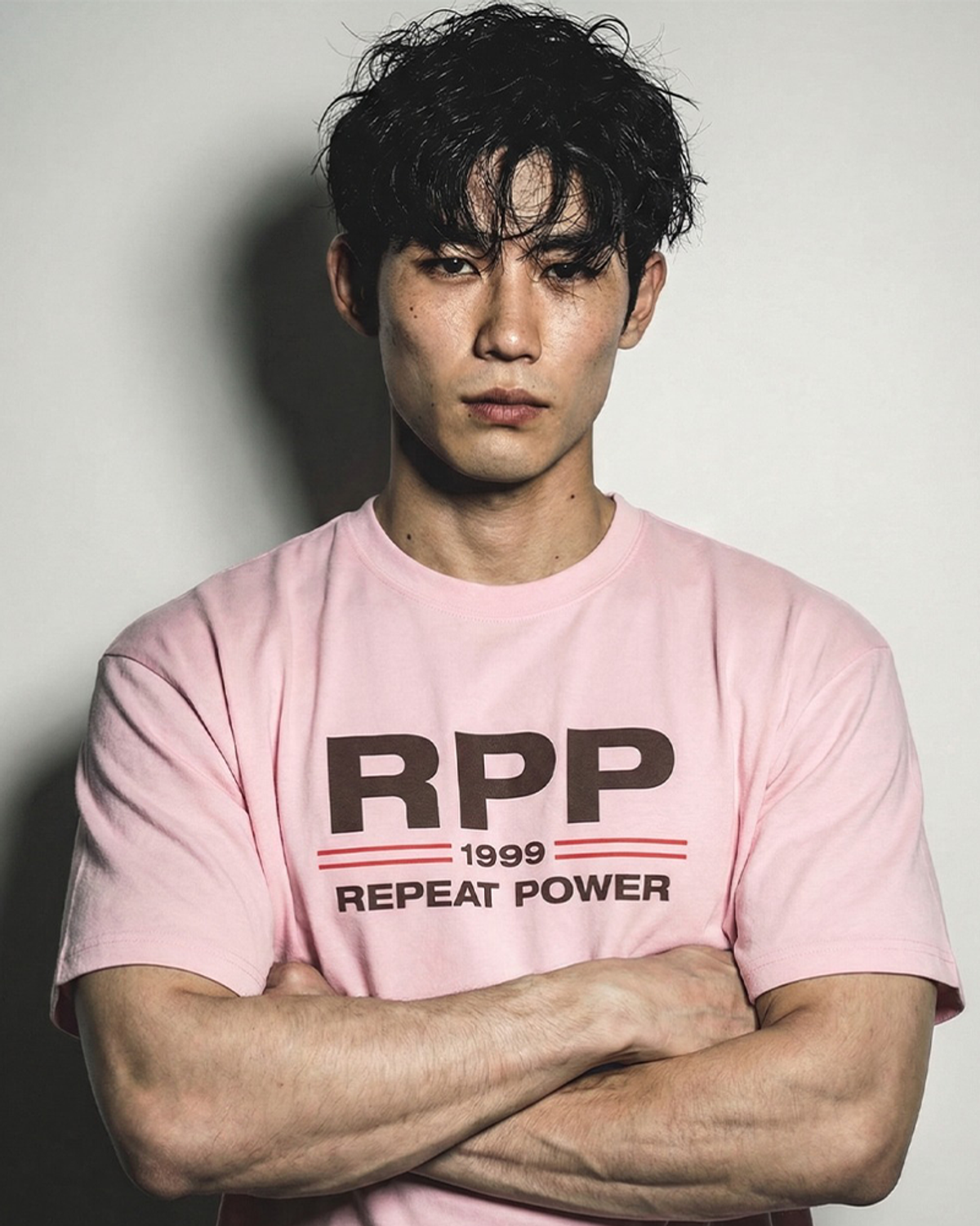 블루그레인(BLUEGRAIN) 코튼 하이 티셔츠 RPP 핑크 (남성용)