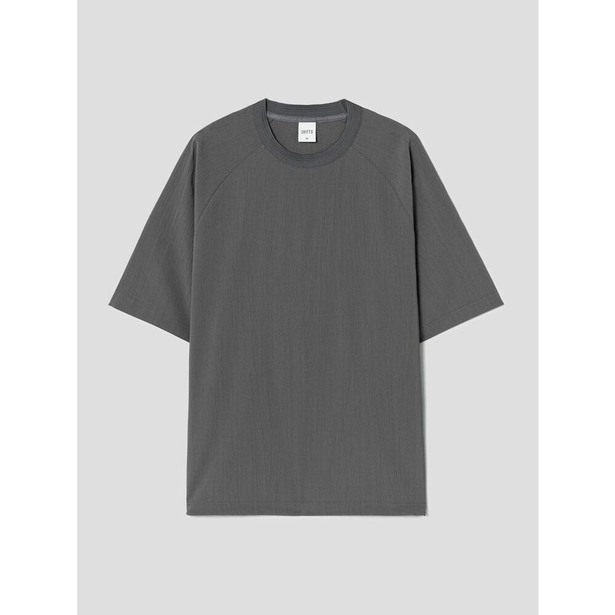 시프트지(SHIFT.G) Woven Overfit Round T  Ash
