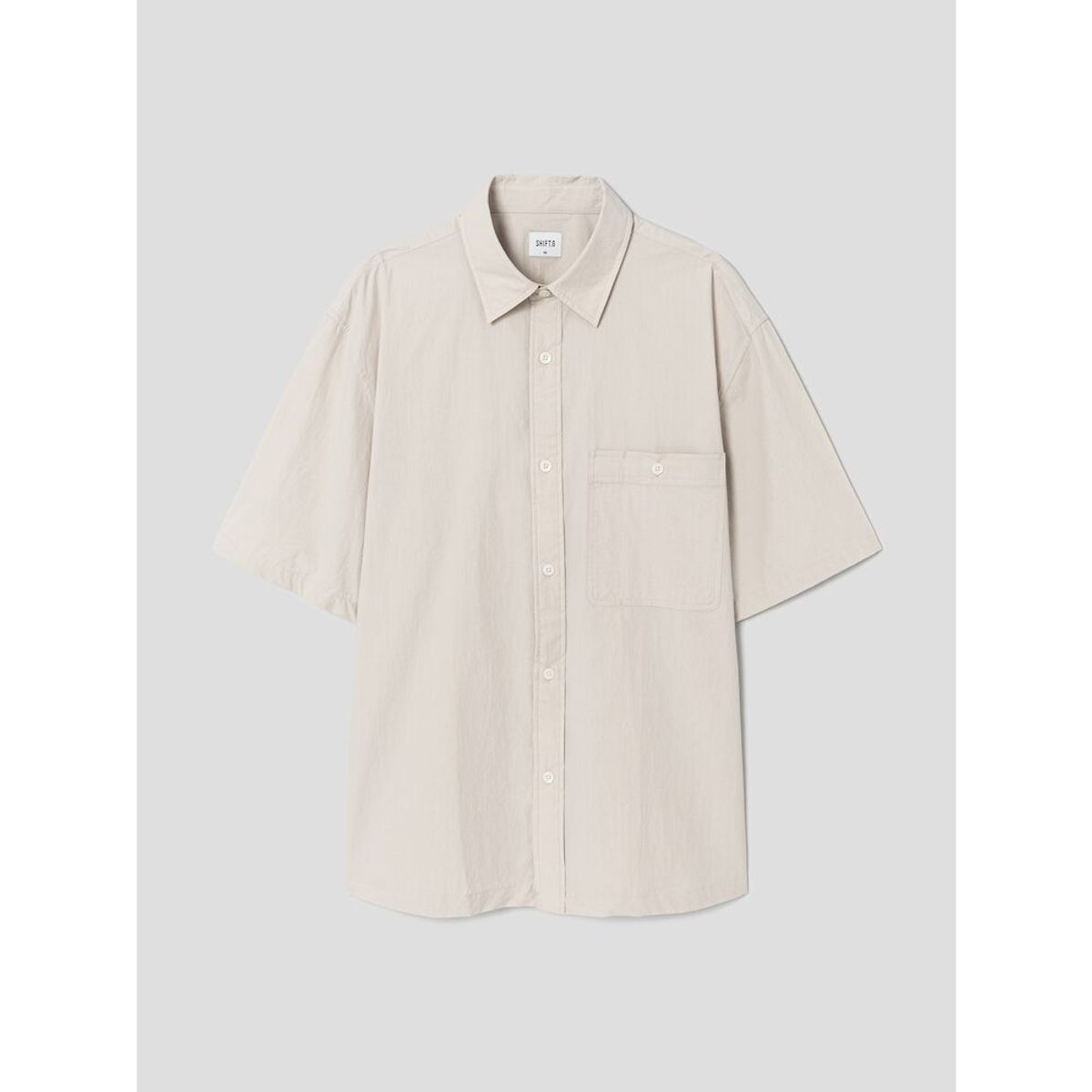 시프트지(SHIFT.G) Cotton Solid Cloud Shirts  Ivory